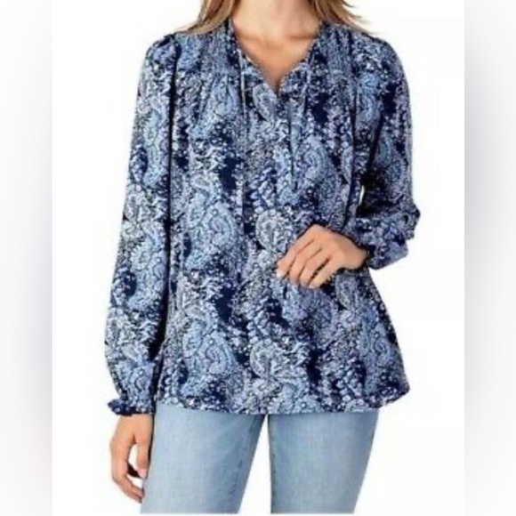 Joie Peasant Print Women's Top - Picture 1 of 7